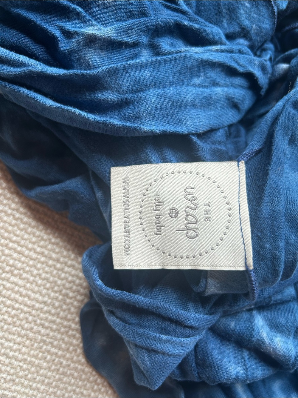 Solly wrap in indigo shibori - Picture 2 of 4